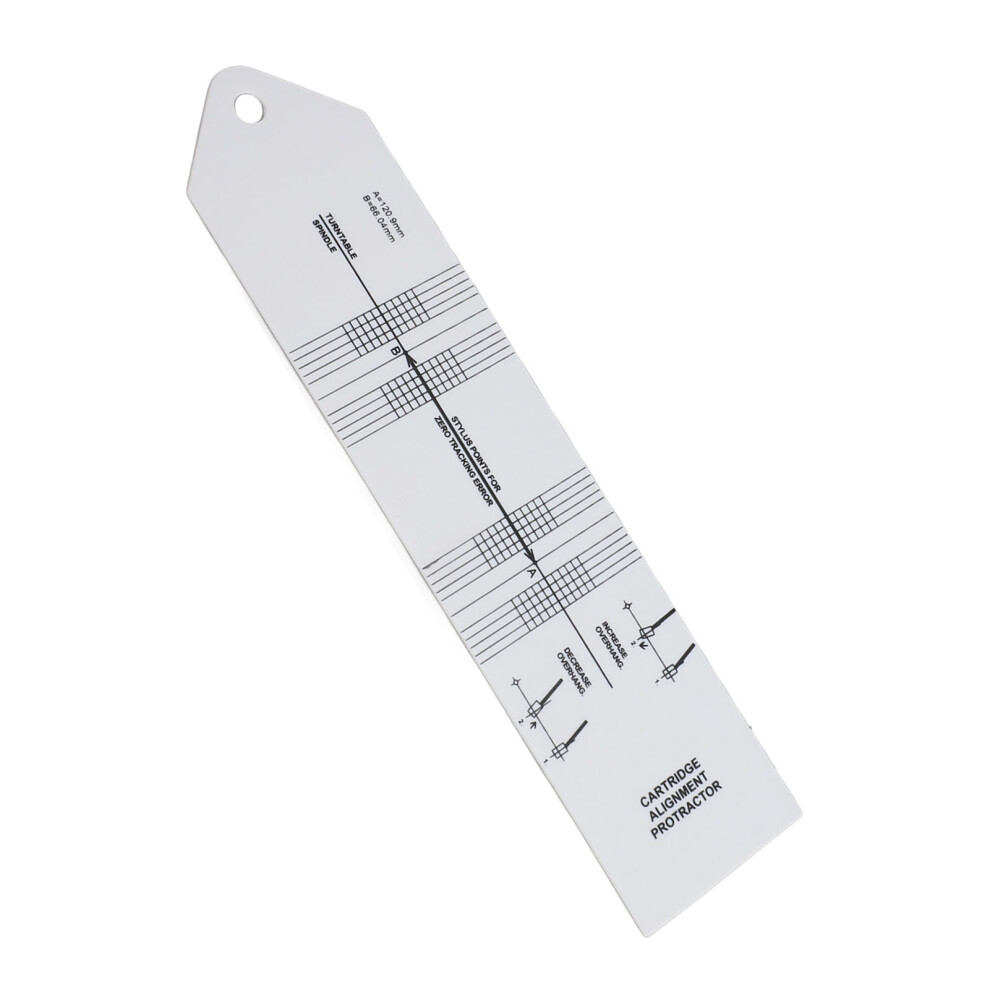 Turntable Cartridge Alignment Protractor - 21Cm Pp Calibration Tool 5031386536239