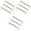 9Pièces Câbles Instruments Droit À 1/4", Cuivre , Multi Usage 3