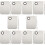 10Pcs Silver Makeup Mixing Palette with Stainless Steel Spatula Tools 9
