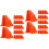 60Pcs Orange Flooring Spacers Wedges Plastic Floor Installation Tools 3