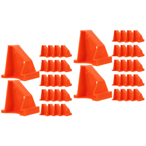 60Pcs Orange Flooring Spacers Wedges Plastic Floor Installation Tools 2