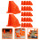 60Pcs Orange Flooring Spacers Wedges Plastic Floor Installation Tools 7