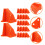 60Pcs Orange Flooring Spacers Wedges Plastic Floor Installation Tools 9