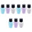 9Pièces Distributeur Liquide Cosmétique Robuste Assortiment Coloré 3