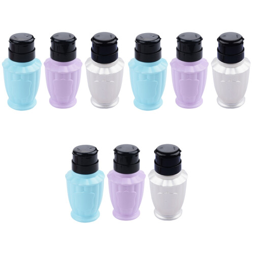 9Pièces Distributeur Liquide Cosmétique Robuste Assortiment Coloré 2
