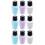 9Pièces Distributeur Liquide Cosmétique Robuste Assortiment Coloré 8