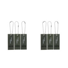 6Pcs Black ABS Emergency Whistles High Decibel Survival Safety Signal