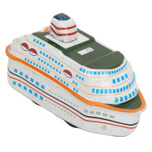 Vintage Cruise Ship Wind Up Toy - Iron Collectible Kids Gift 49g