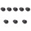 8Pcs Students Mini Black Inkstone Durable Writing and Painting Supply 6