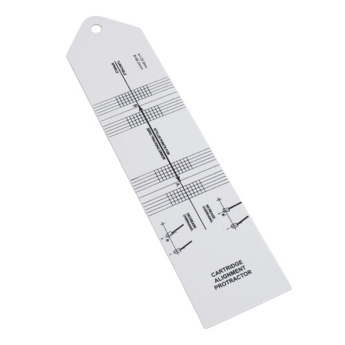 Turntable Protractor for Stylus Calibration, PP Material, 21cm Length 2
