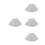 4Pcs Nursing Wraps Nursing Covers Light Grey Breathable Modal for Moms 3