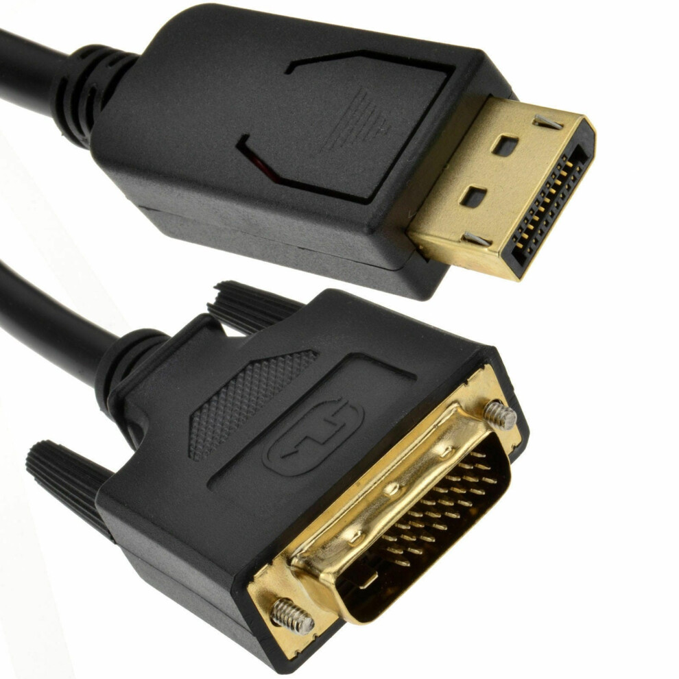 Kenable Displayport Plug To Dvi-D 24+1 Male Plug Digital Video Cable Gold 1M
