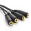 kenable 4 Way Jack Splitter 3.5mm Stereo Jack Plug to FOUR Sockets Cable 20cm 3