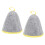 2Pcs Sauna Hat Wool Felt Grey Yellow, Unisex 14