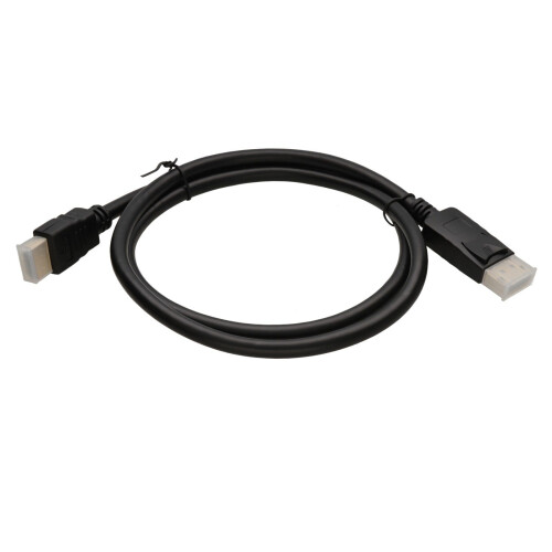kenable DisplayPort Plug to HDMI Male Plug Display/Monitor/TV Cable 1m 1