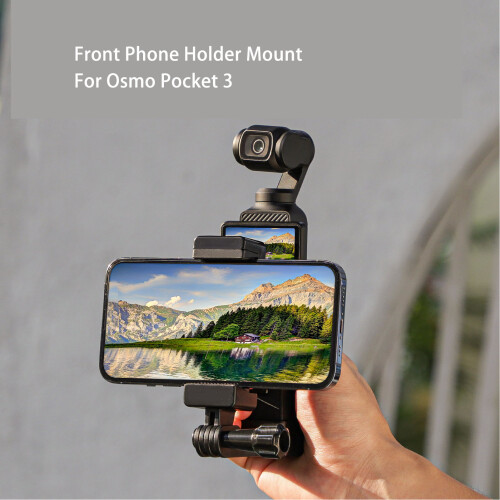Supporto per telefono per action camera, montaggio per Osmo Pocket 3, vite da 1/4 2