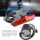 Electric Headlight & Tail Light Set 24-48V LED Warning Lights with Horn Switch 4