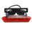 Electric Headlight & Tail Light Set 24-48V LED Warning Lights with Horn Switch 12
