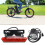Electric Headlight & Tail Light Set 24-48V LED Warning Lights with Horn Switch 13