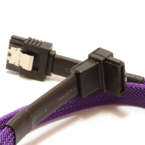 kenable PRO SATA 3 Locking Plug to Right Angle Plug 6Gb High Speed Cable 50cm 2