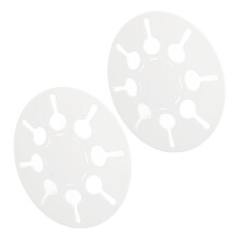 2pcs Red Bed Sheet Detangler, Reduces Tangles, 19.5cm Diameter