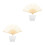 2Ensembles Cadre Éventail Chinois Bambou Papier DIY Pliable 1