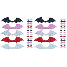 40Pièces Ailes De Chauve-Souris En Tissu Multicolores Accessoires DIY