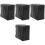 4Pièces Sac Couture Protecteur Noir Portable Durable 2