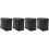 4Pièces Sac Couture Protecteur Noir Portable Durable 3