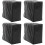 4Pièces Sac Couture Protecteur Noir Portable Durable 4