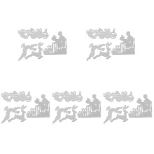 15Pièces Découpes Métal Noël Argent DIY Carbon Steel Pour Scrapbooking