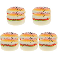 10Pièces Modèles Burgers Faux Souple Décoration Cuisine Accessoires