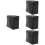 4Pièces Sac Couture Protecteur Noir Portable Durable 5