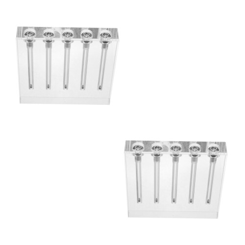 2Pcs Acrylic Oil Quality Tester for Car Multi-Hole Viscosity Test Tool