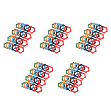 100Pcs Plastic Mic Grip Rings Assorted Colors Anti Roll Mic Bumper