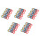 100Pcs Plastic Mic Grip Rings Assorted Colors Anti Roll Mic Bumper 1