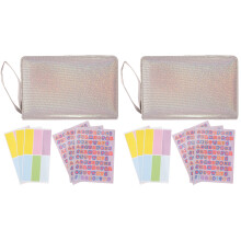 2Sets Creative Money Storage Bag Wear-Resistant Clutch Bag for Cards