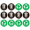 3Pcs Outdoor Waste Sorting Stickers PVC Waterproof Trash Can Decals 8