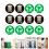 3Pcs Outdoor Waste Sorting Stickers PVC Waterproof Trash Can Decals 9