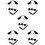 5Ensembles Bandeaux Oreilles Queue Et Nez Faux 9