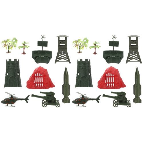 4Sets Assorted Pretend Play Sets Military Model Decor Toy