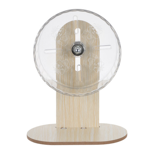 Silent Small Pet Exercise Wheel Plastic Wood Cage Hamster Spinner