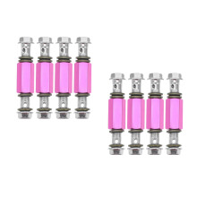 8Pcs Metal Brake Line Extension Fittings Purple Brake Hose Connector