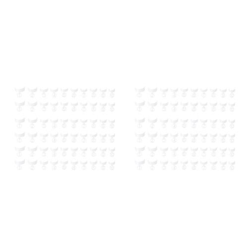 1000Pcs White Nail Tip Decorations Plastic Crescent Nail Accessories