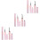9Pcs Pink Lash and Seal Eyelash Extension Bond Glue Tools 6