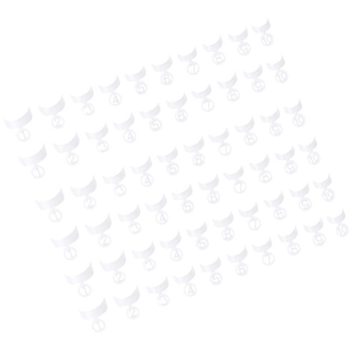 1000Pcs White Nail Tip Decorations Plastic Crescent Nail Accessories 1