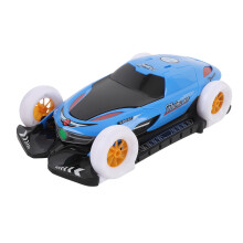 Blaues Kinder-Elektroauto - 4-Rad Drehung, Musik, Lichter