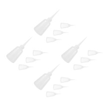 16Pcs Transparent Pet Oil Dispensing Bottles with Precise Pointed Tips