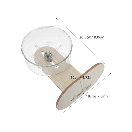 Silent Small Pet Exercise Wheel Plastic Wood Cage Hamster Spinner 1