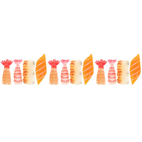 12Pcs Faux Sushi Toy Set High Simulation Assorted Decor 2